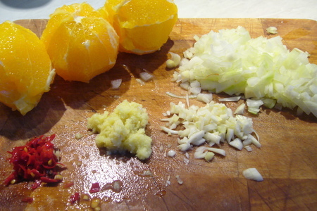 Печеная розмариновая картошка с апельсиновым соусом-сальсей: шаг 6