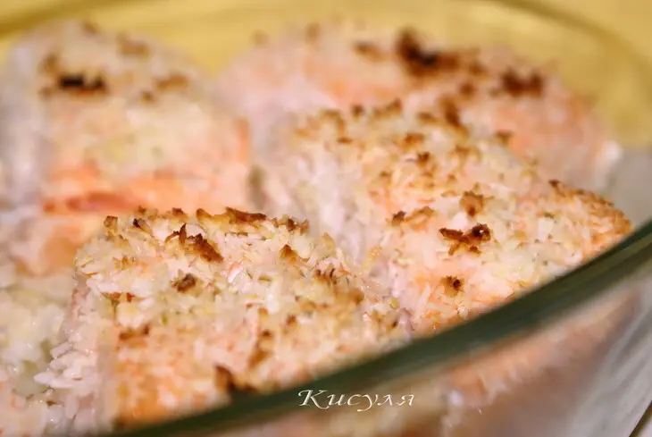 Форель в кокосовой панировке: шаг 4