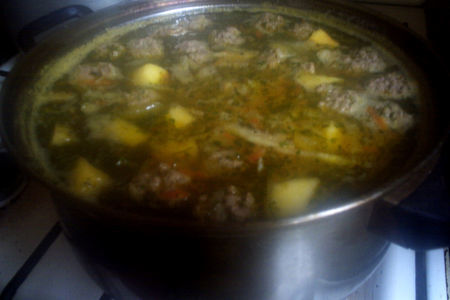 Крестьянский суп с фрикадельками: шаг 8