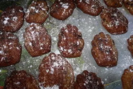 Мадленки с шоколадом и изюмом: шаг 6