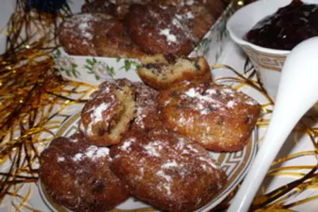 Мадленки с шоколадом и изюмом: шаг 7