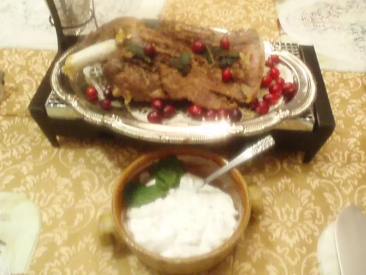 Баранья лопатка в солёной корочке с соусом  райта: шаг 14