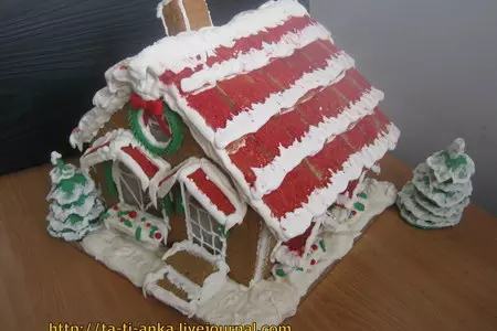 Пряничный домик  // gingerbread house: шаг 2