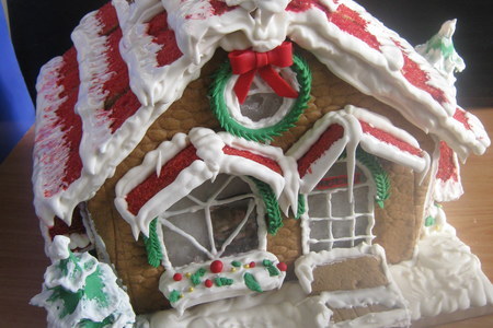 Пряничный домик  / gingerbread house: шаг 4