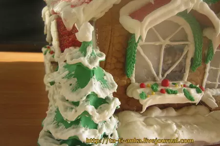 Пряничный домик  // gingerbread house: шаг 5