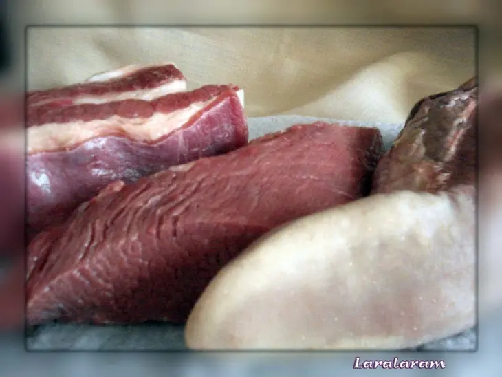 Язык да мясо... пища наша? (из новогоднего меню): шаг 1