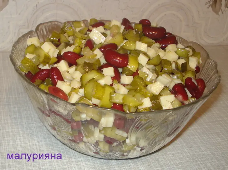 Салат "фасолька 3": шаг 3
