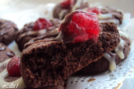 Шоколадное печенье с сушеной вишней: шаг 7