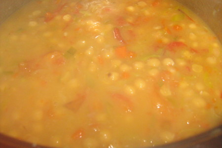 Густой нутовый суп с запечёнными помидорами: шаг 7
