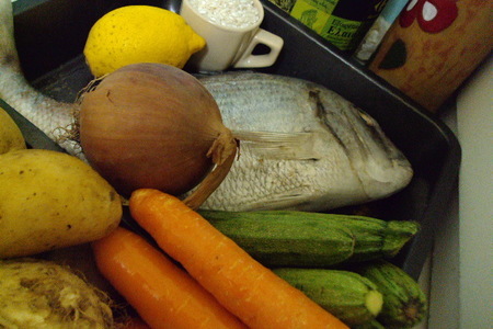 Псаросупа (суп из рыбы)  или обед в одной кастрюле.: шаг 1