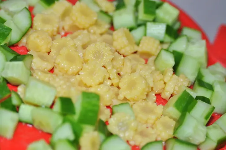 Салат из булгура с мятно-лимонной заправкой/ bulghur wheat salad with minty lemon dressing: шаг 5
