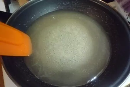 Шоколадно-миндальный бисквит с итальянской меренгой "снежная гора": шаг 13