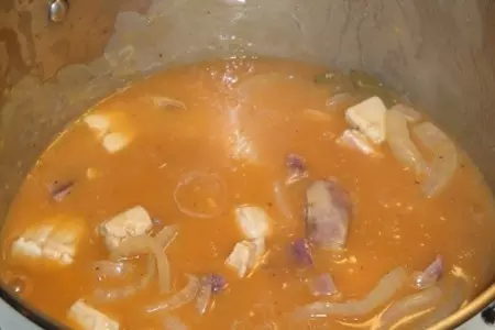 Соус с марлином, фенхелем и сладкой картошкой: шаг 7