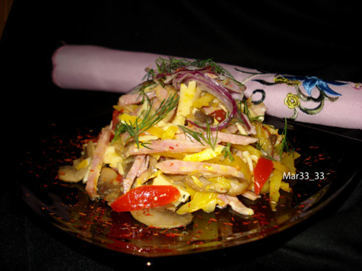 Салат с необычными вкусовыми нотками: шаг 6