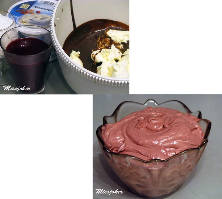 Корзиночки с шоколадно-смородиновым кремом "зимний каприз": шаг 5