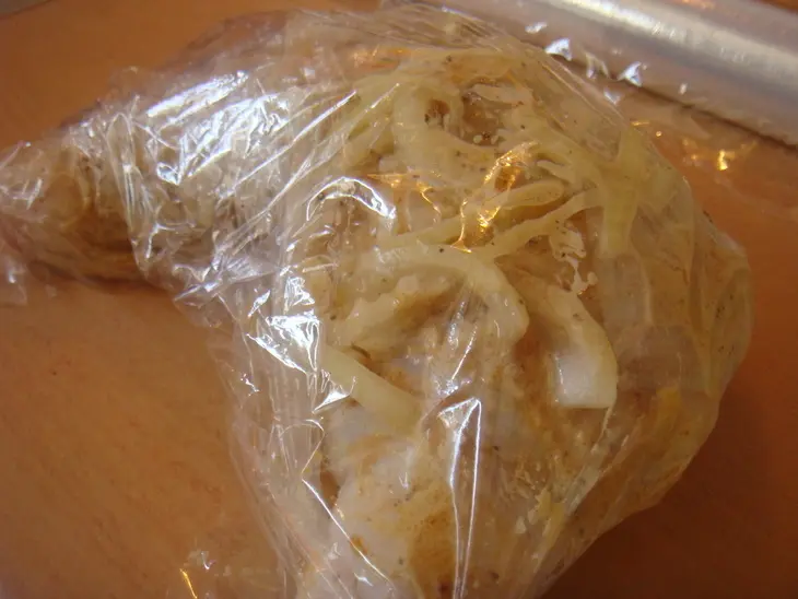 Курочка в арахисово-майонезном соусе с лимонными нотками: шаг 5
