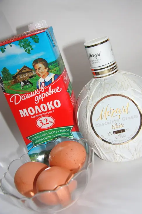 Шоколадные блинчики "моцарт" для взрослых.: шаг 1