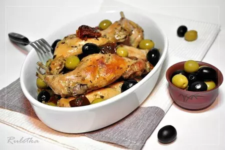 Кролик с оливками и маслинами.: шаг 11