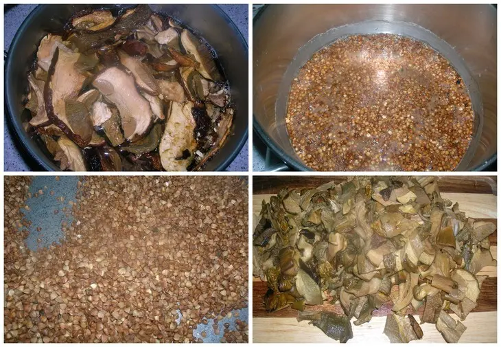 Гусь рождественский с гречкой и белыми грибами: шаг 9