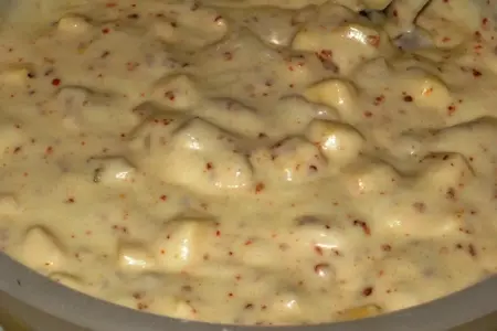 Закусочные сырные маффины с маринованными грибами и паприкой: шаг 4