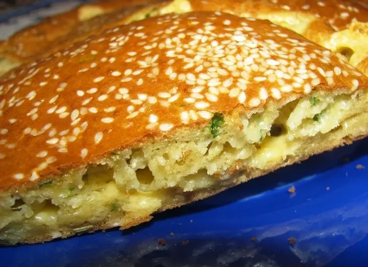 Сырный кекс с петрушкой, кунжутом и розмарином: шаг 2