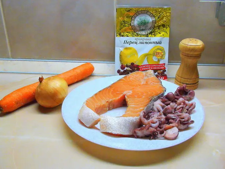 Макароны по-флотски, с рыбой и сметанным соусом аля «тар-тар».: шаг 6
