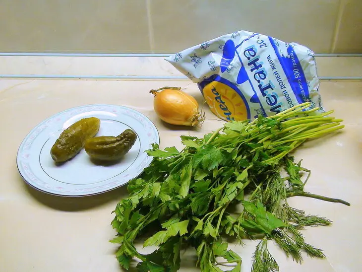 Макароны по-флотски, с рыбой и сметанным соусом аля «тар-тар».: шаг 14