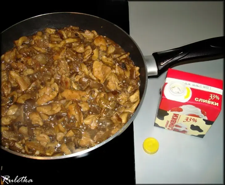 Spaghetti tetrazzini. паста, запечённая с курицей и грибами.: шаг 7