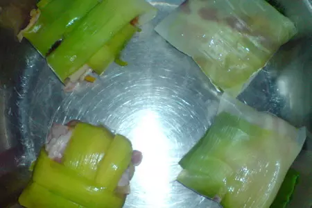 Рыба в беконе и порее с овощами: шаг 6