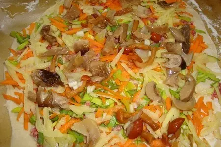 "кура" по - цыгански или розочки вегетарианские: шаг 1