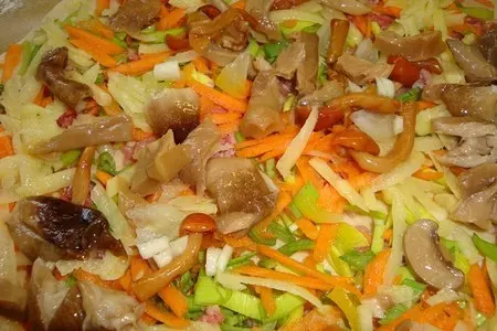 "кура" по - цыгански или розочки вегетарианские: шаг 2