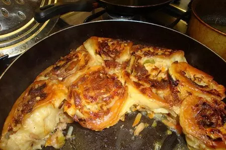 "кура" по - цыгански или розочки вегетарианские: шаг 7