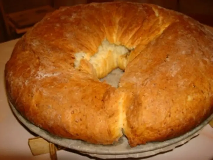 Творожный венок с ореховой начинкой: шаг 8