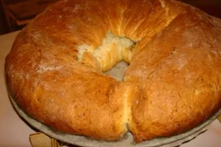 Творожный венок с ореховой начинкой: шаг 8