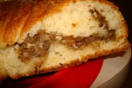 Творожный венок с ореховой начинкой: шаг 9