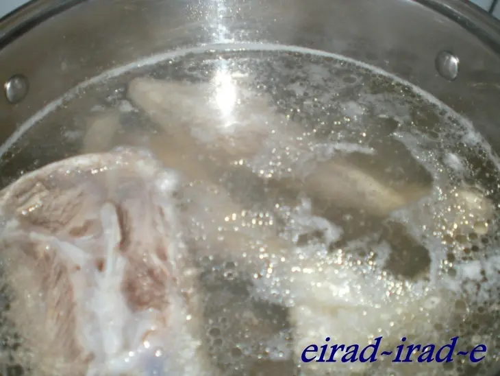 Шуйуд плов - плов с укропом и голяшками: шаг 3