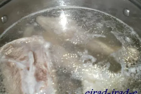 Шуйуд плов - плов с укропом и голяшками: шаг 3