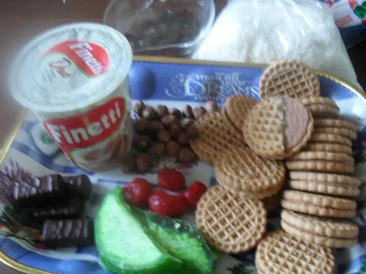 Новогодний десерт "медвежонок": шаг 1