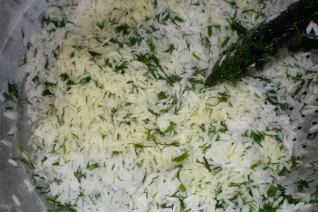 Шуйуд плов - плов с укропом и голяшками: шаг 8