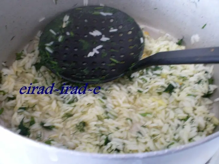Шуйуд плов - плов с укропом и голяшками: шаг 11