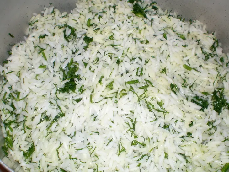 Шуйуд плов - плов с укропом и голяшками: шаг 13