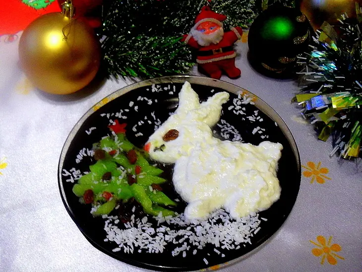 Творожный десерт "зайчонок": шаг 9