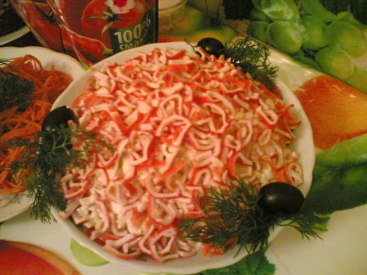 Крабовый салат: шаг 1