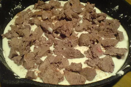 Пирог с куриной печенью: шаг 7