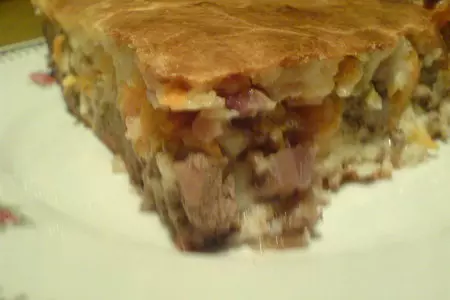 Пирог с куриной печенью: шаг 12