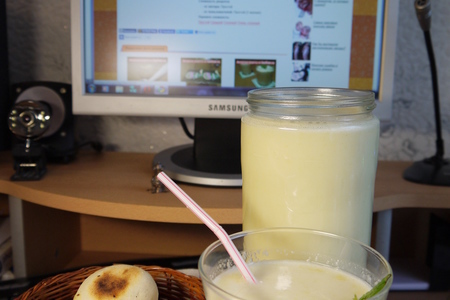 Ласси ананас или завтрак с    koolinar(oм): шаг 4