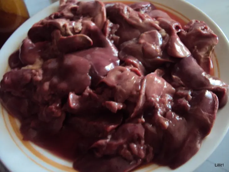 Румаки с куриной печенкой: шаг 1
