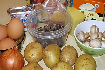 Картофельная запеканка с грибами: шаг 1