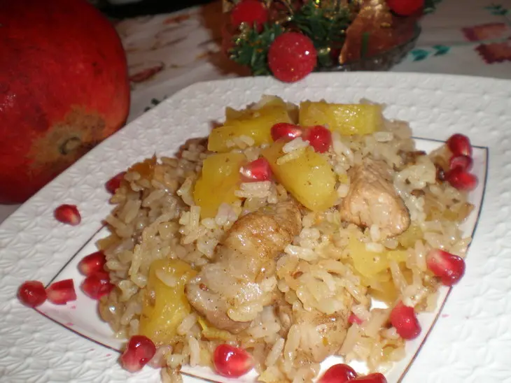 Свинина с рисом и ананасом: шаг 9