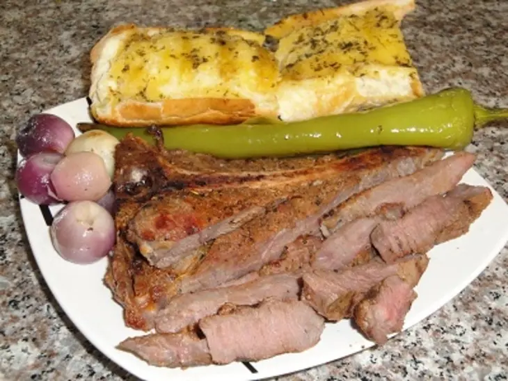 Стэйк с косточкой и мясом буйвола: шаг 8